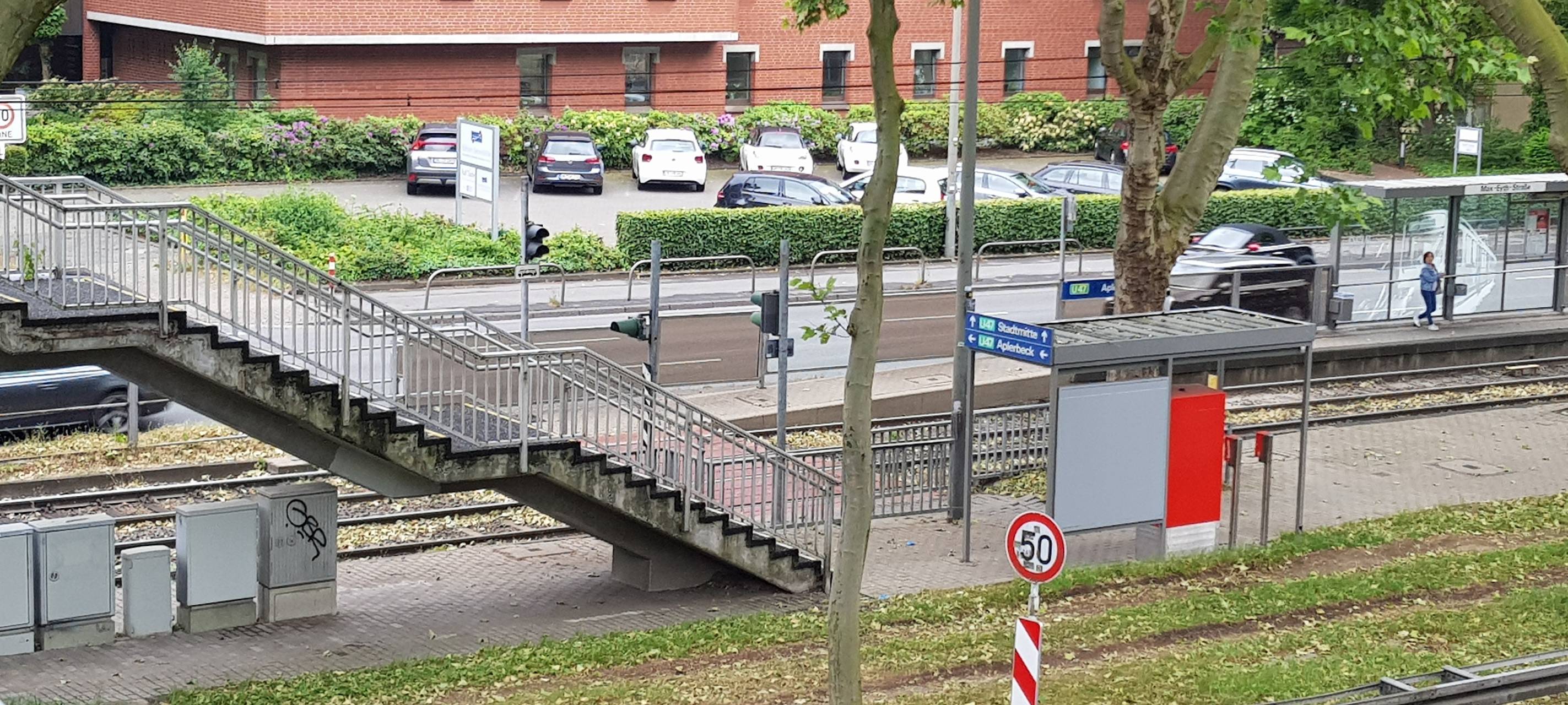 Stadtbahnhaltestellen auf der B1 sollen barrierefrei erreichbar sein.