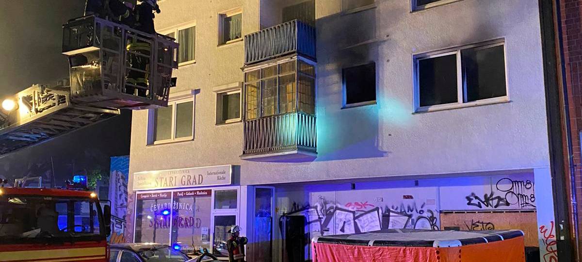 Feuer Alsenstraße in Dortmund.