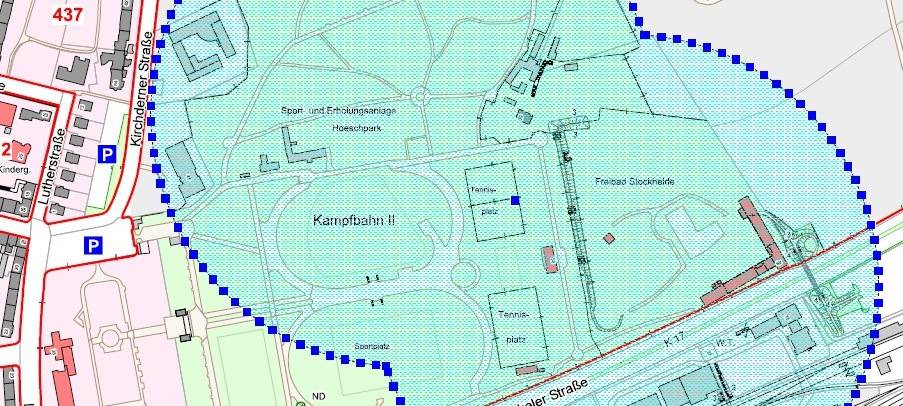 Evakuierungsradius nach Blindgängerfund am Hoeschpark