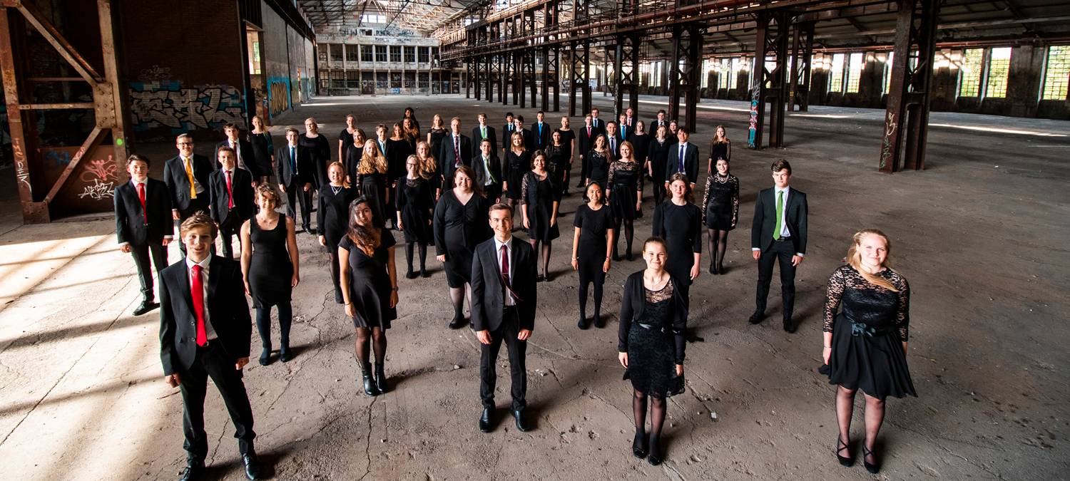 Sänger*innen des Jugendkonzertchors Dortmund.