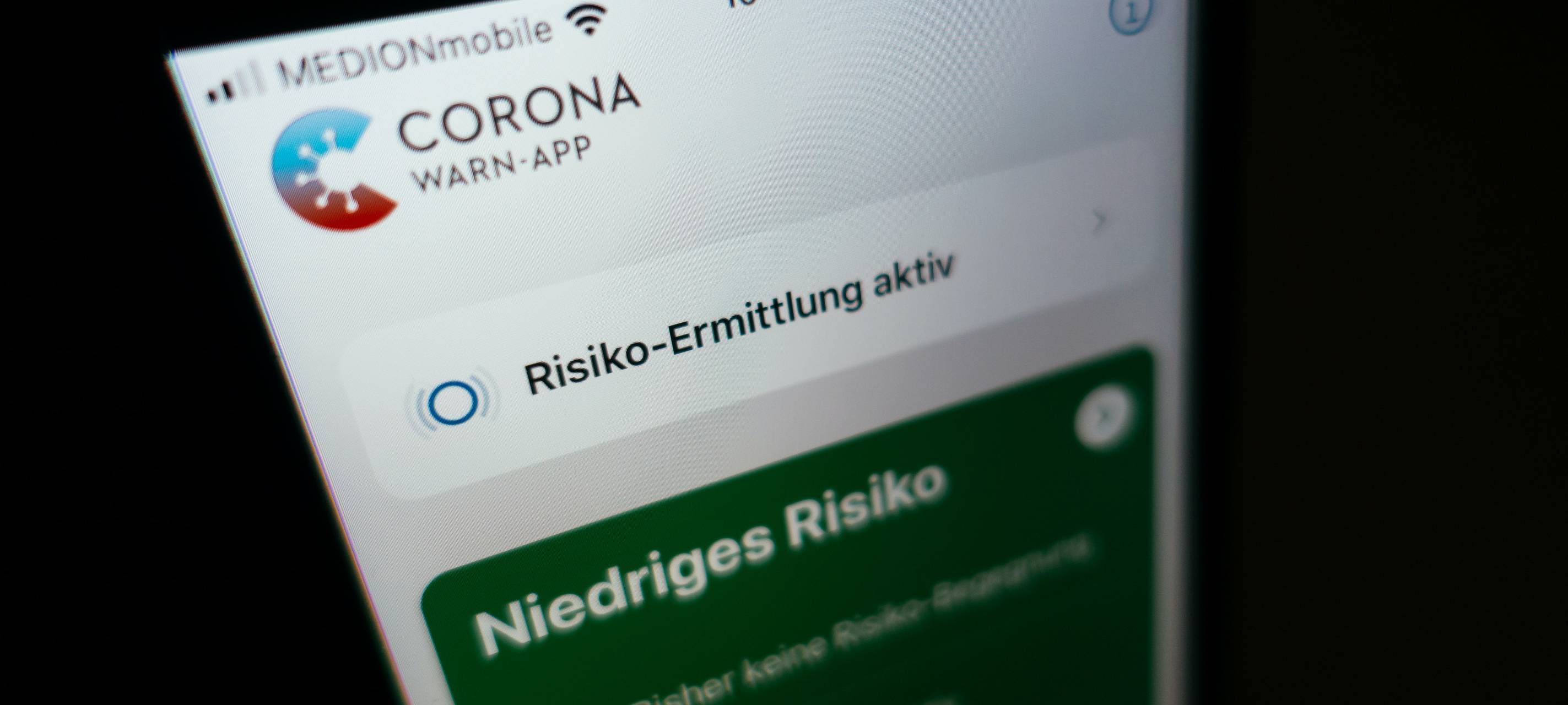 Corona-Warn-App auf dem Smartphone.