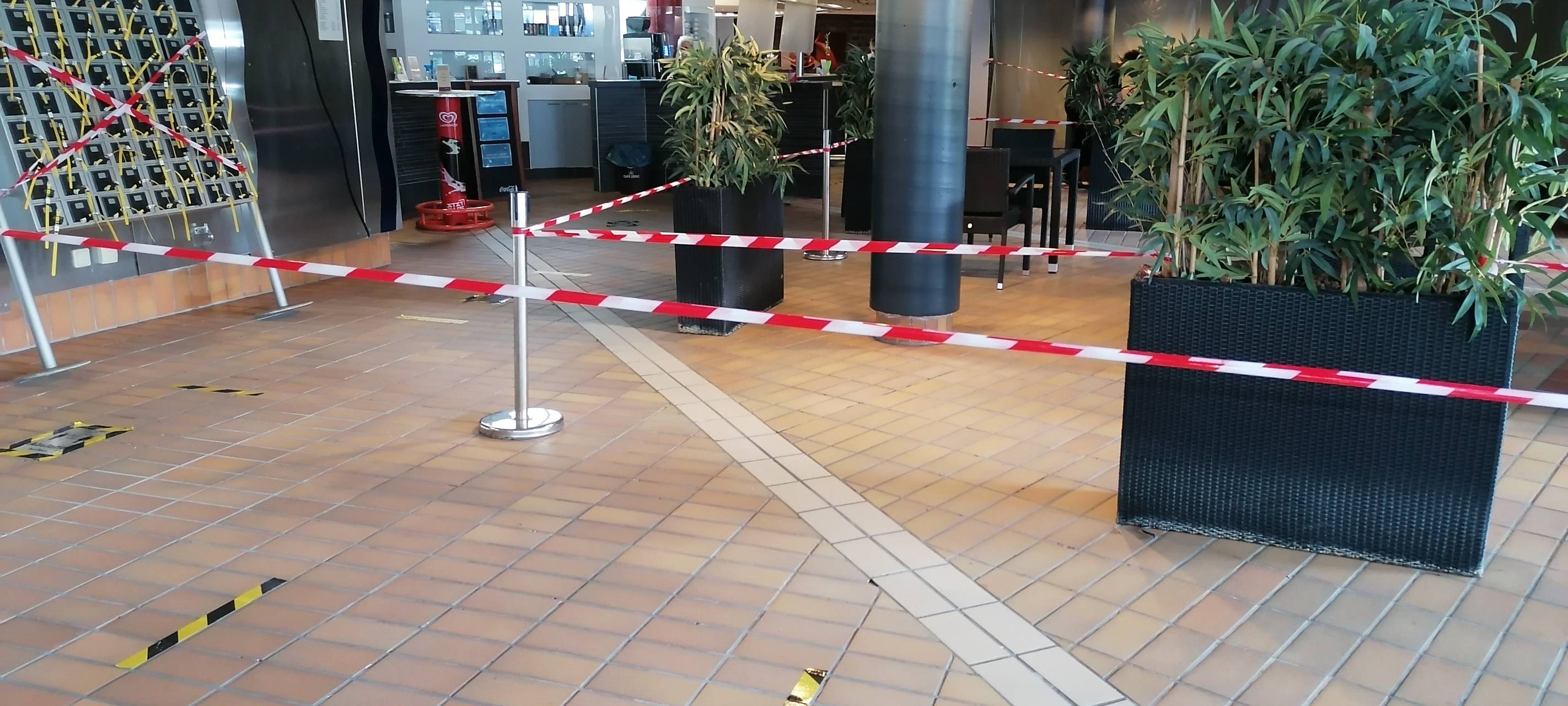 Abgesperrter Bereich im Solebad Dortmund Wischlingen.