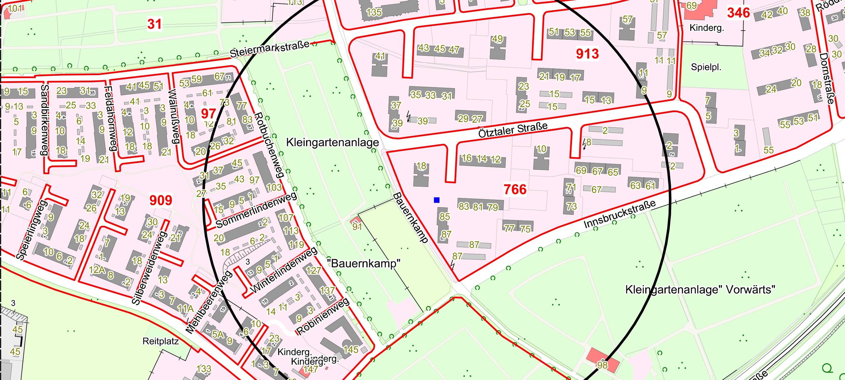 Bombenentschärfung in Dortmund Eving.