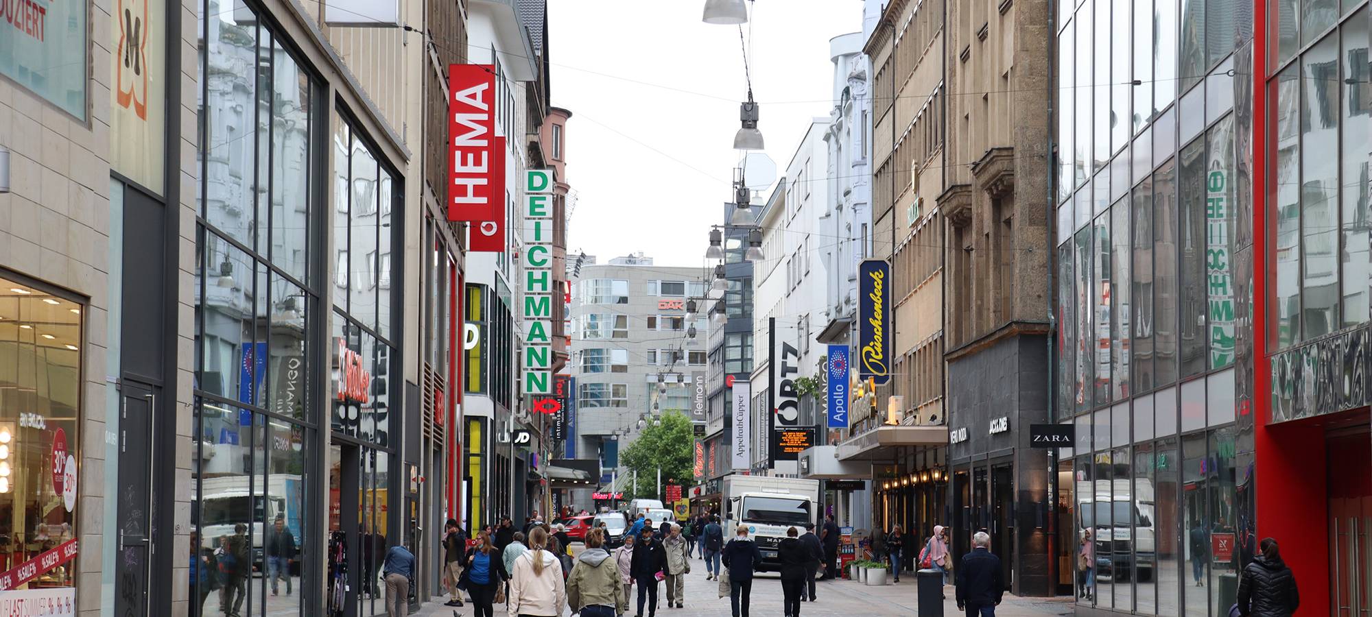 Der Westenhellweg in Dortmund im Juli 2020.