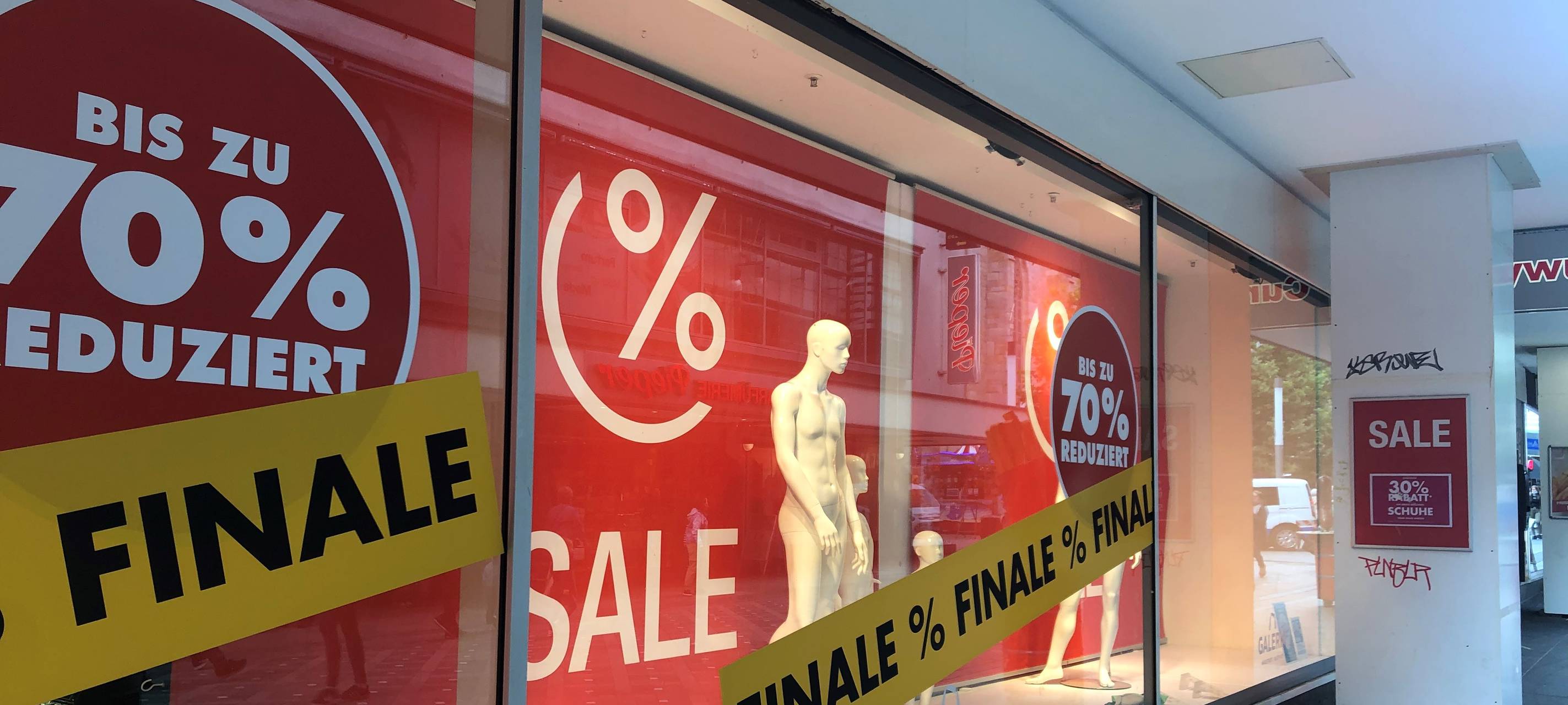 Galeria Kaufhof Dortmund: Ausverkauf hat gestartet.