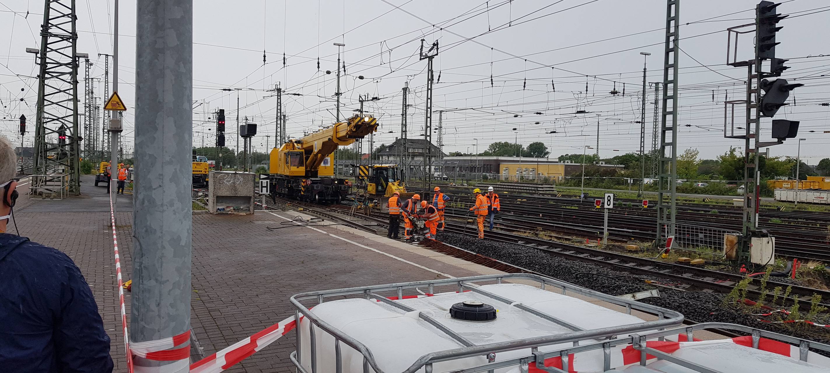 Gleisarbeiten am Dortmunder Hauptbahnhof