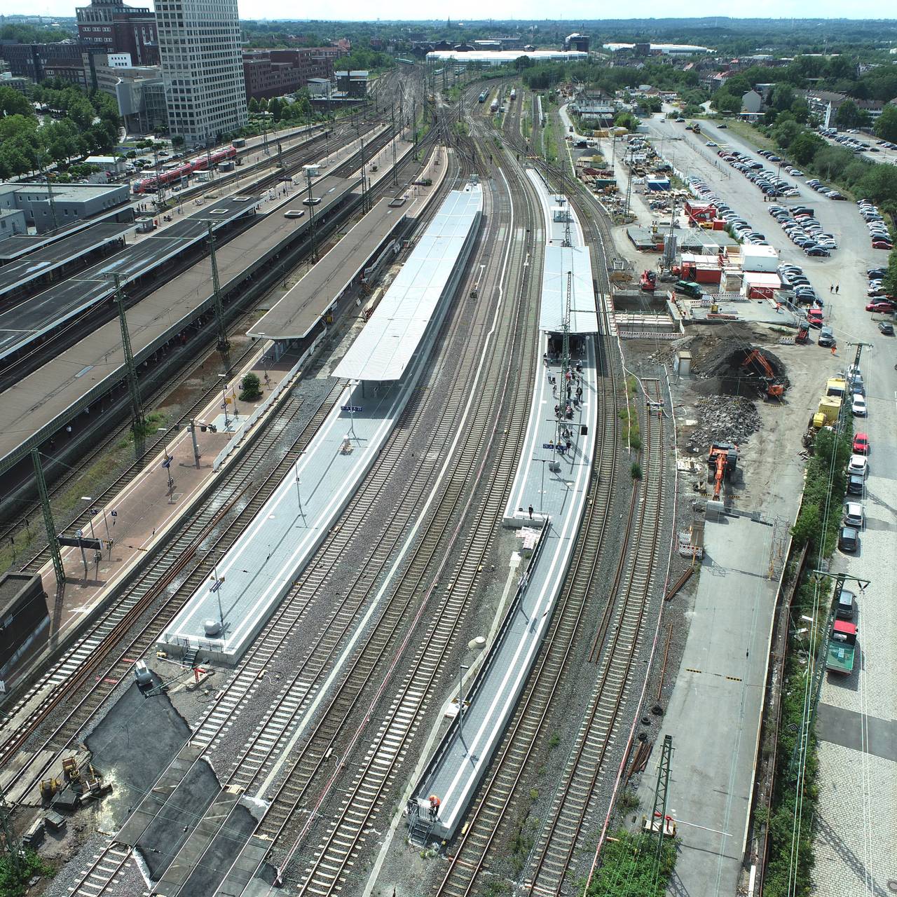 Gleisarbeiten am Dortmunder Hauptbahnhof