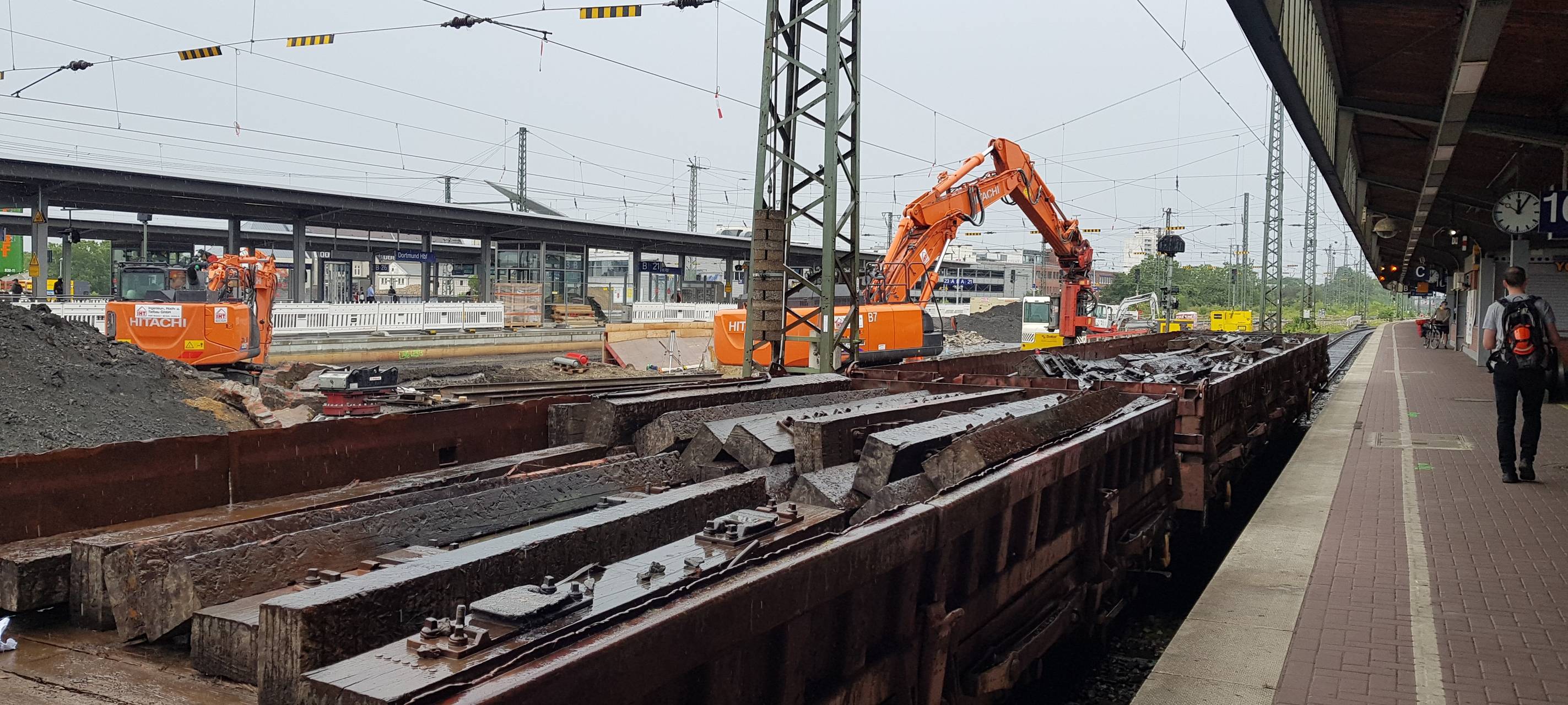 Gleisarbeiten am Dortmunder Hauptbahnhof