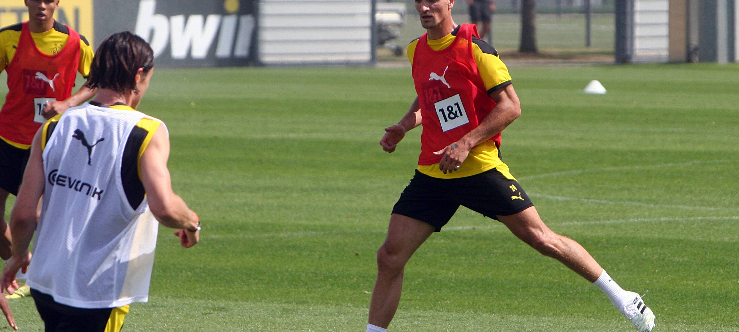 BVB-Spieler Thomas Meunier beim Training.
