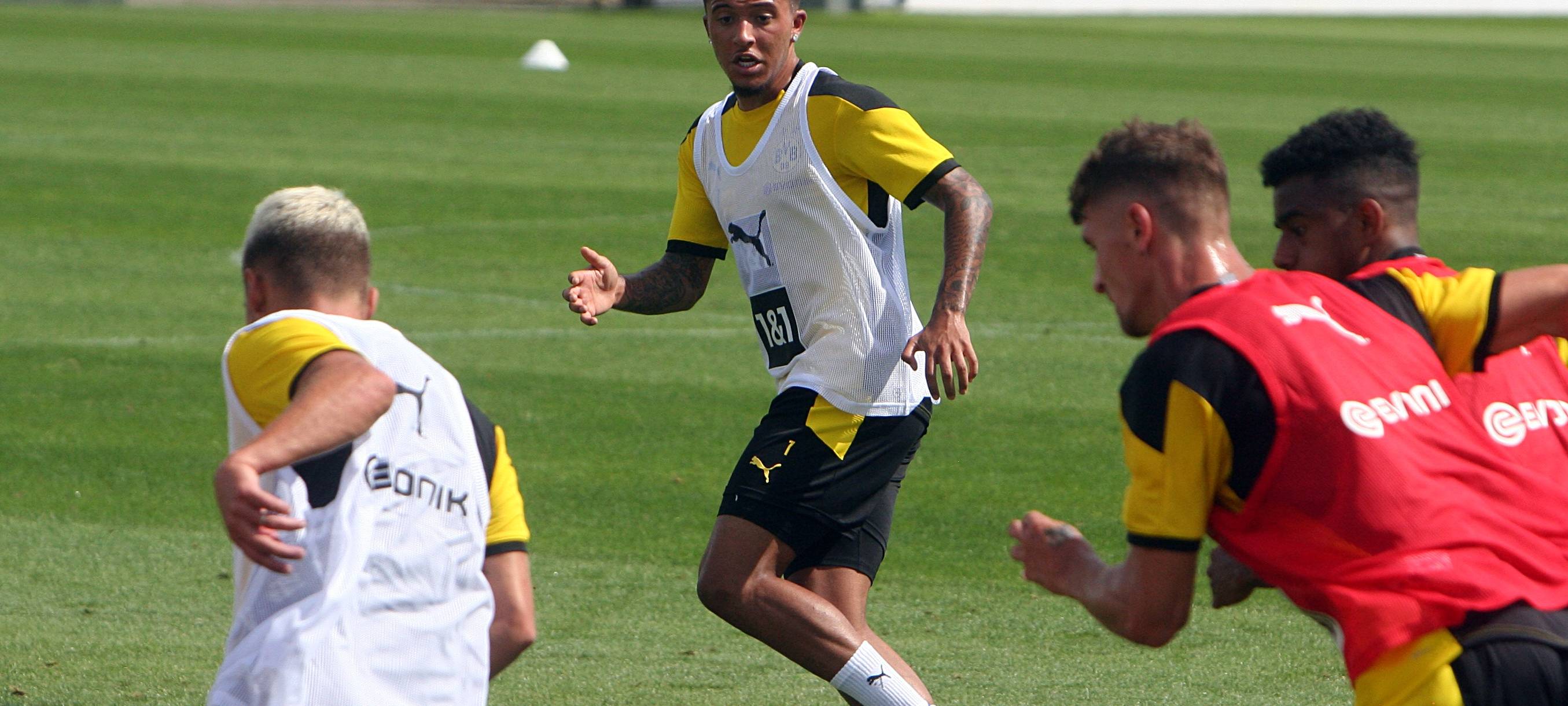 BVB-Spieler Jadon Sancho beim Training.