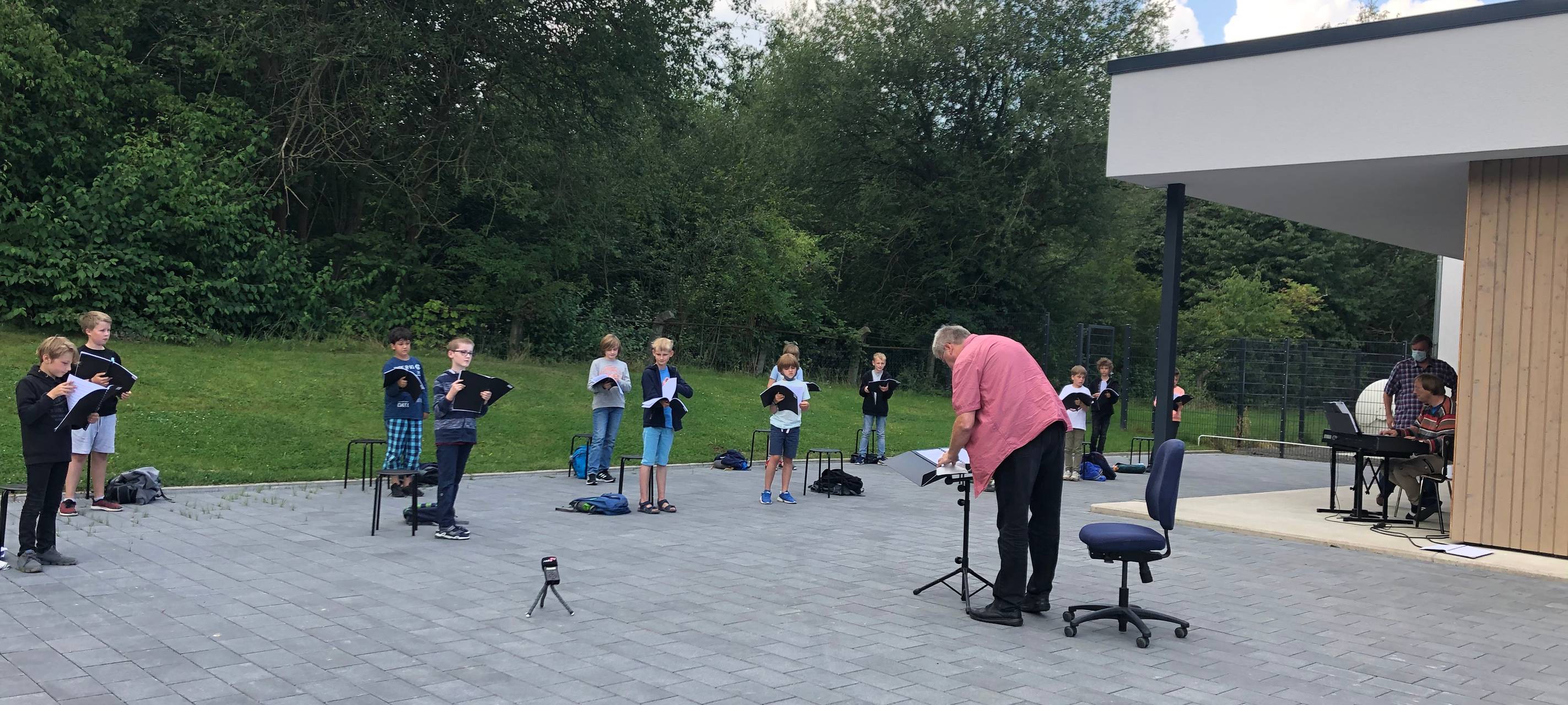 Dortmunder Knabenchor probt gemeinsam im Zeltlager