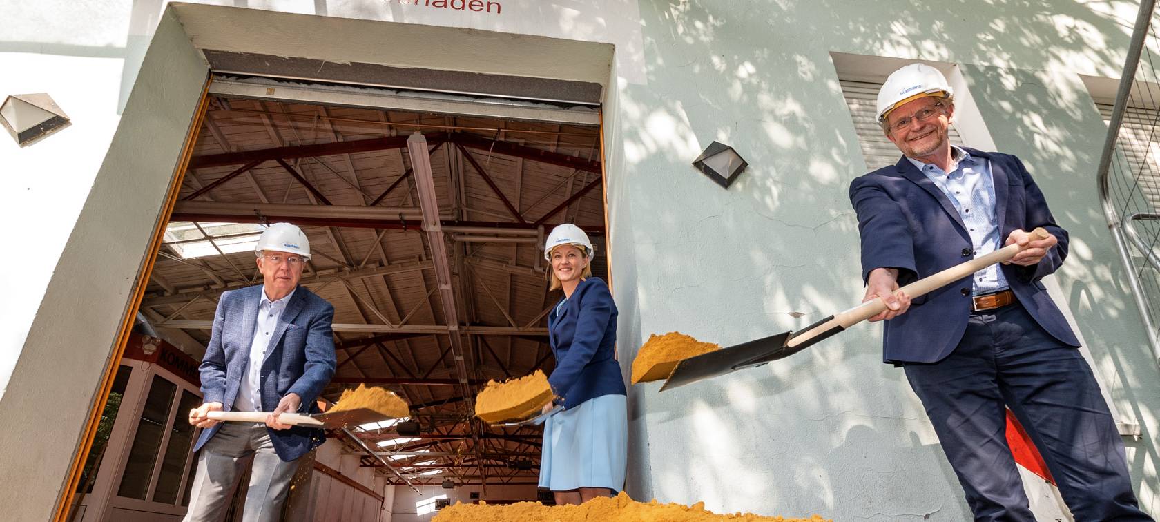 Spatenstich Modernisierung Caritas-Sozialkaufhaus