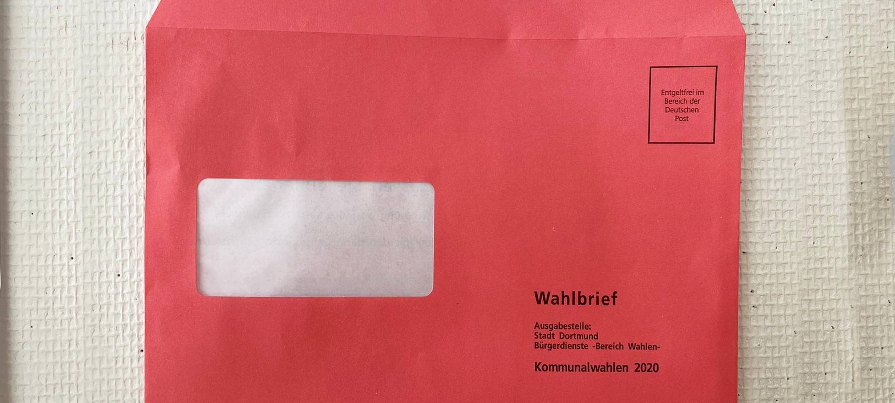 Wahlbrief: Kommunalwahl 2020 in Dortmund