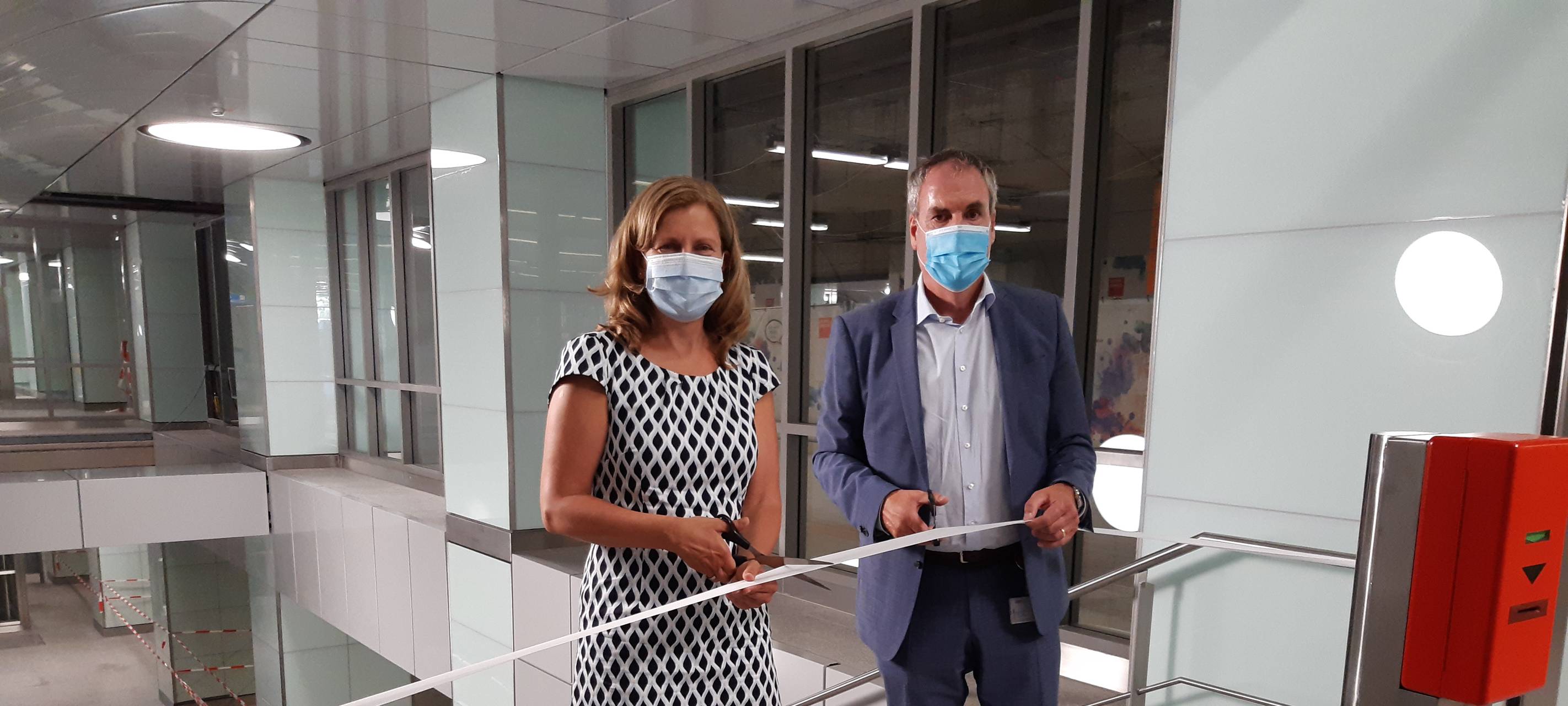 Sylvia Uelendahl, Leiterin des Tiefbauamtes, und DSW21 Betriebsleiter Ralf Habbes.