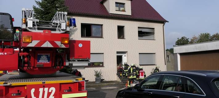 Zimmerbrand Dortmund-Kley Feuerwehr