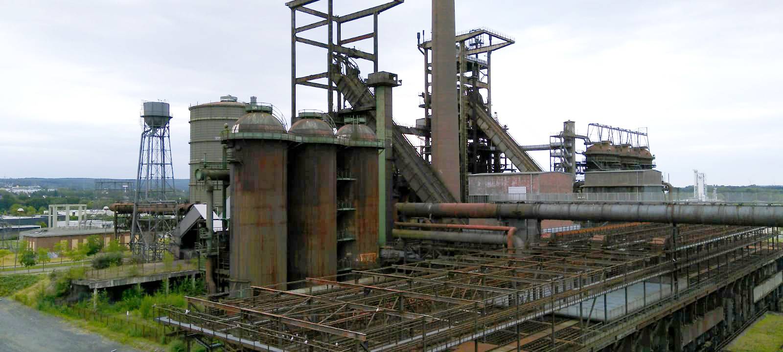 Skywalk Tour auf Phoenix West in Dortmund.