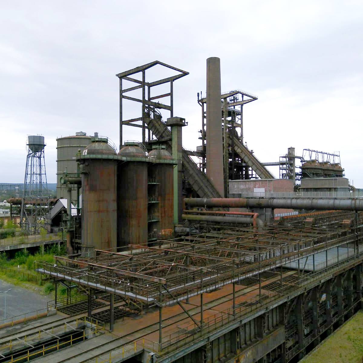Skywalk Tour auf Phoenix West in Dortmund.