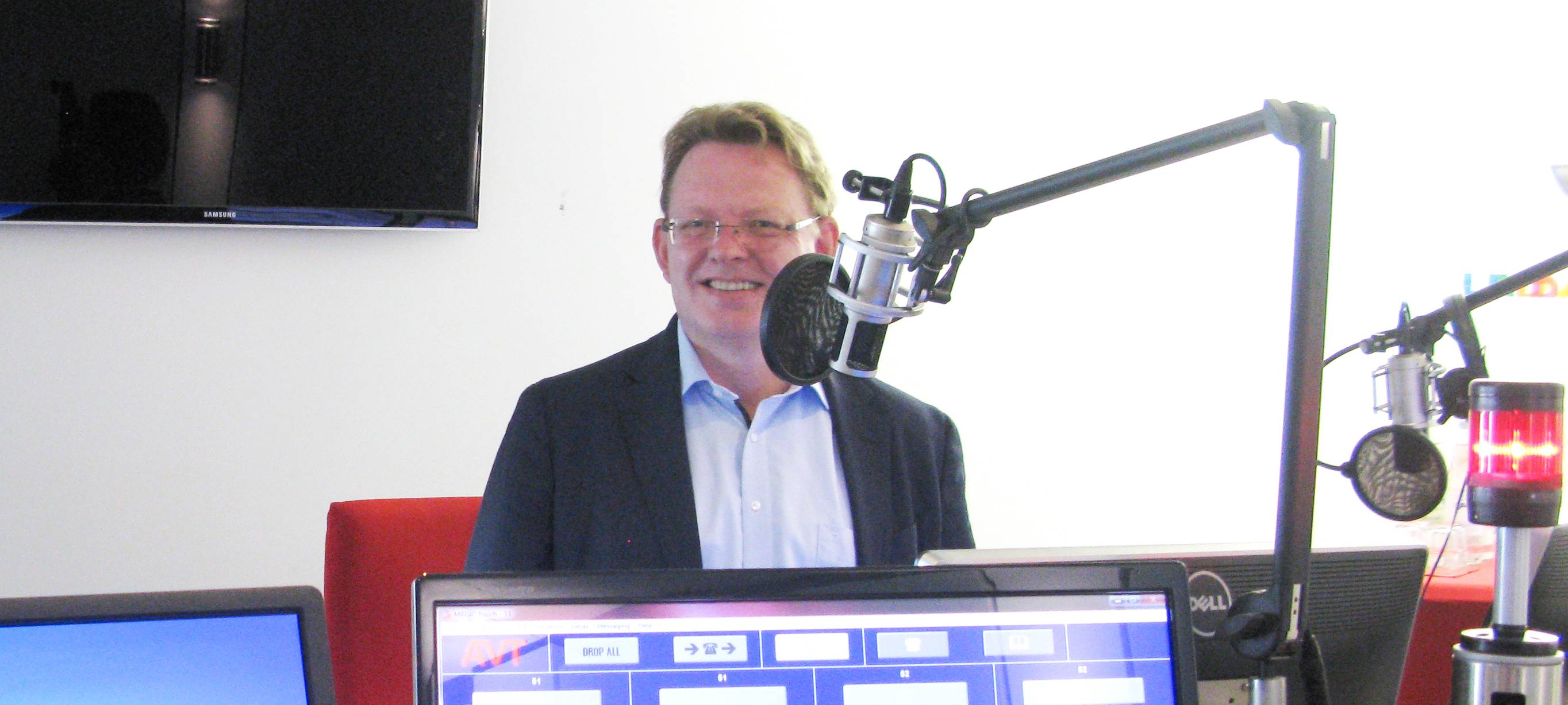 CDU_OB_Kandidat Andreas Hollstein im Radio 91.2-Studio.