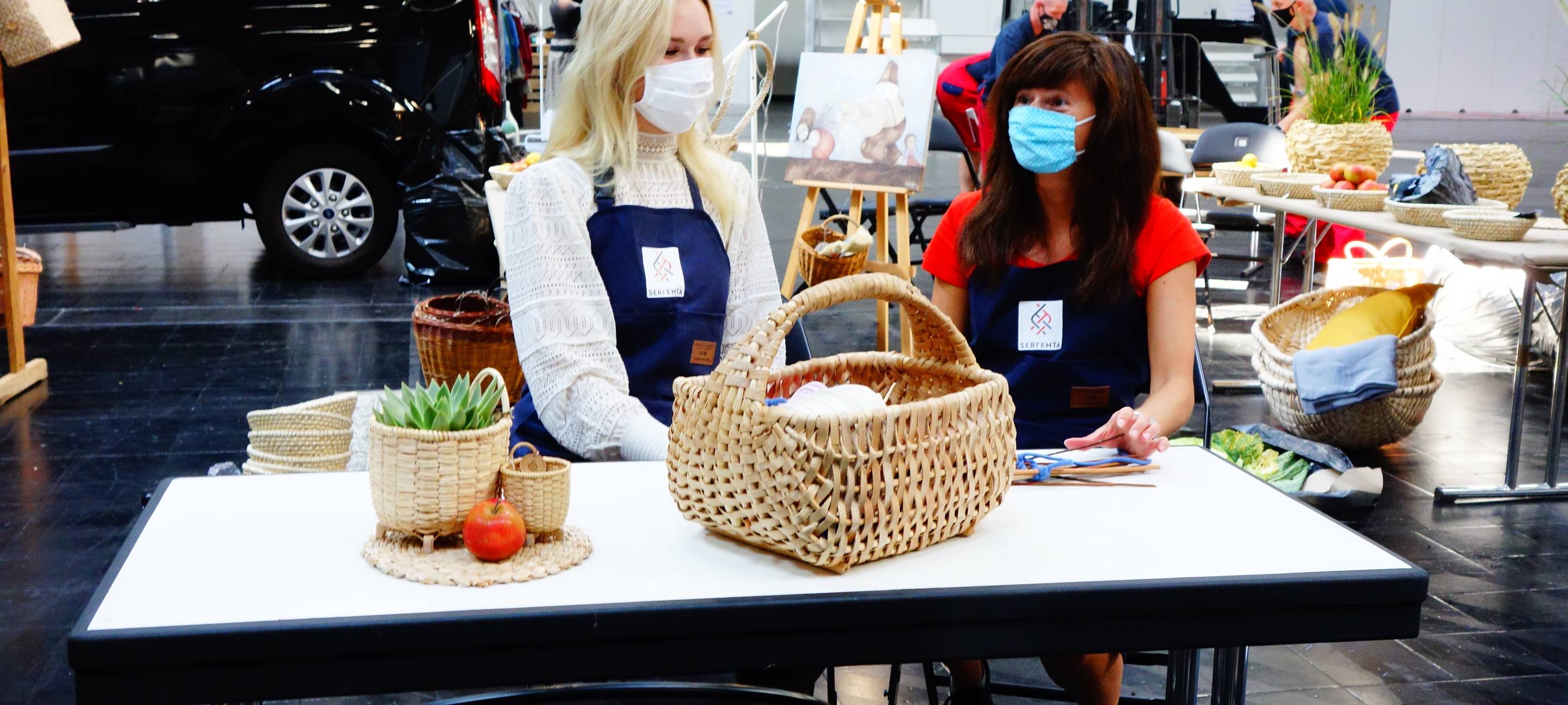 Körbebasteln auf der Creativa