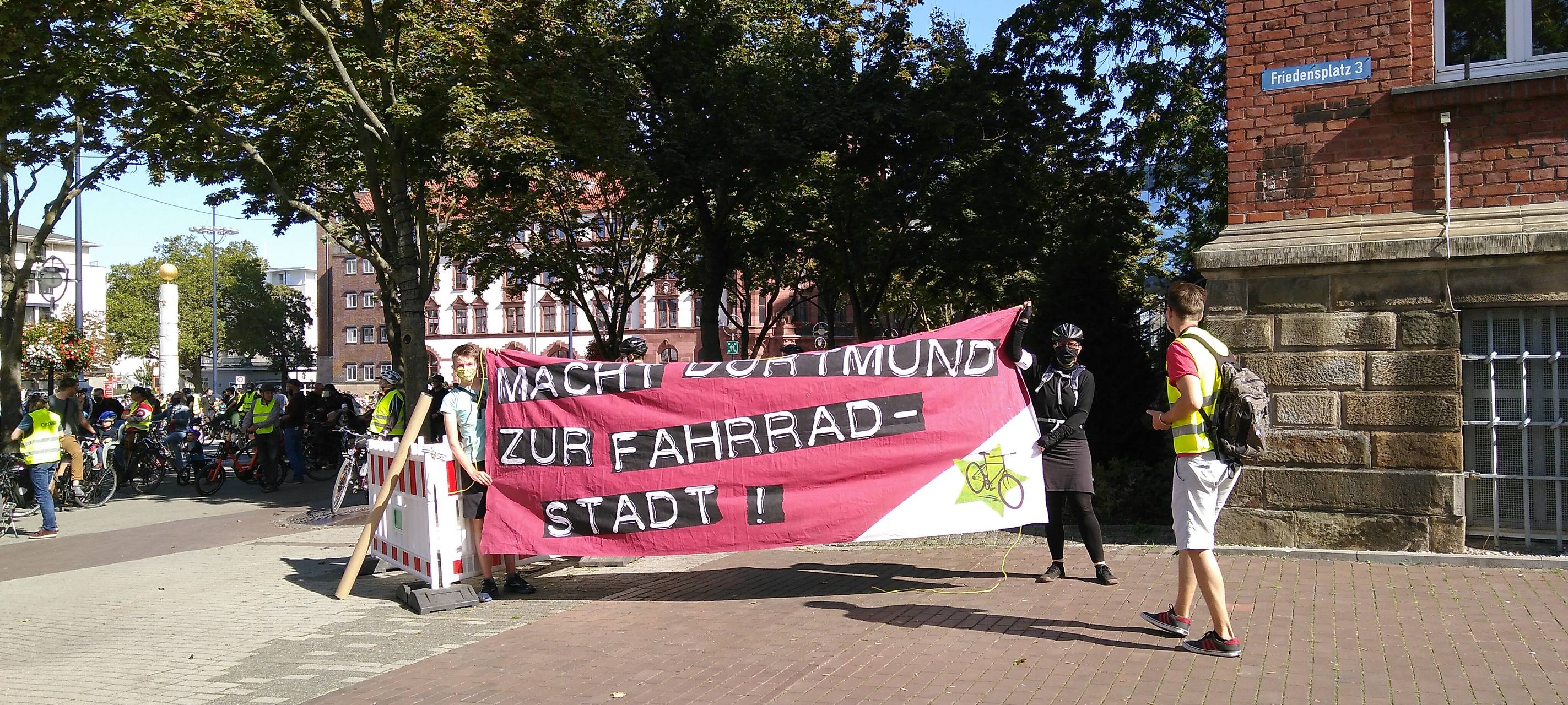 Über 1400 Teilnehmer nahmen an Fahrraddemonstration in Dortmund teil