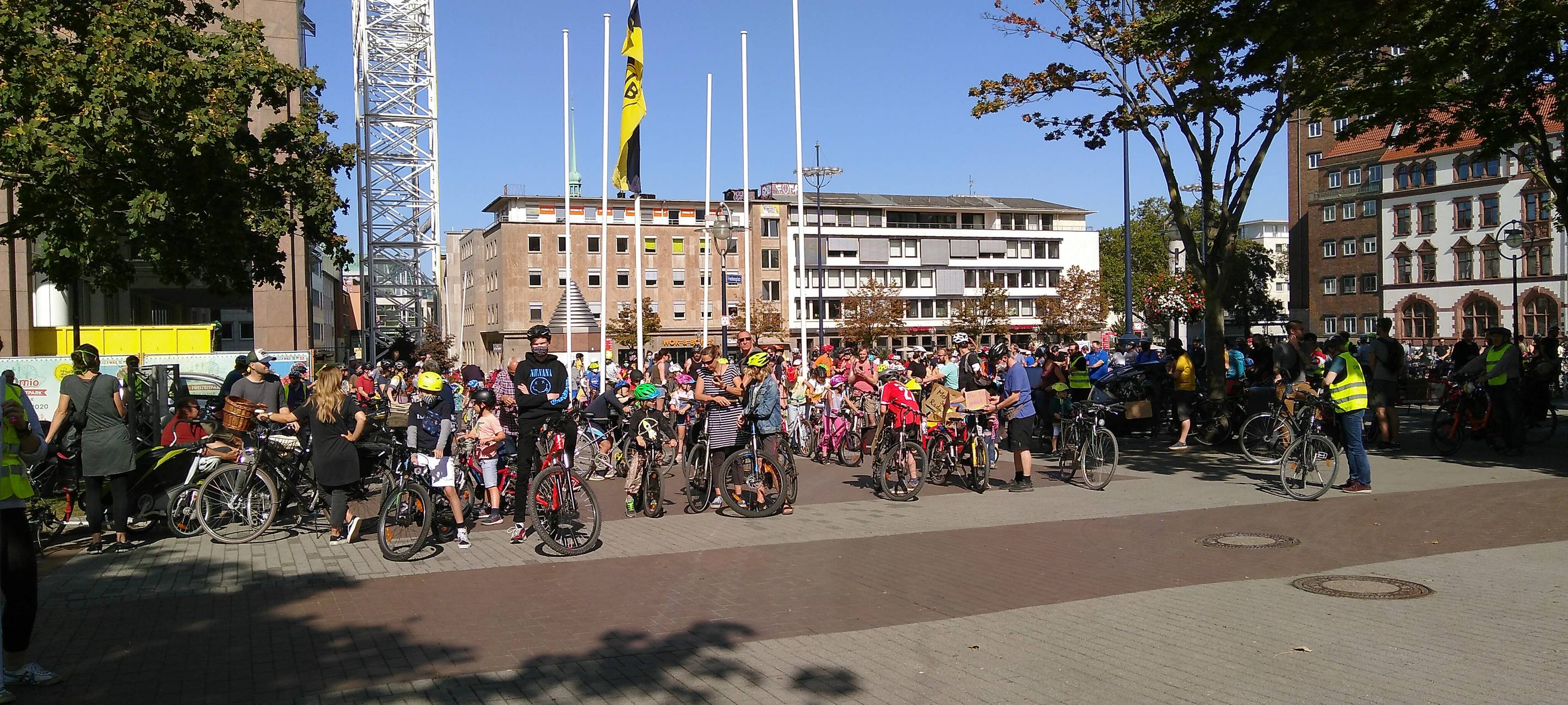 Über 1400 Teilnehmer nahmen an Fahrraddemonstration in Dortmund teil