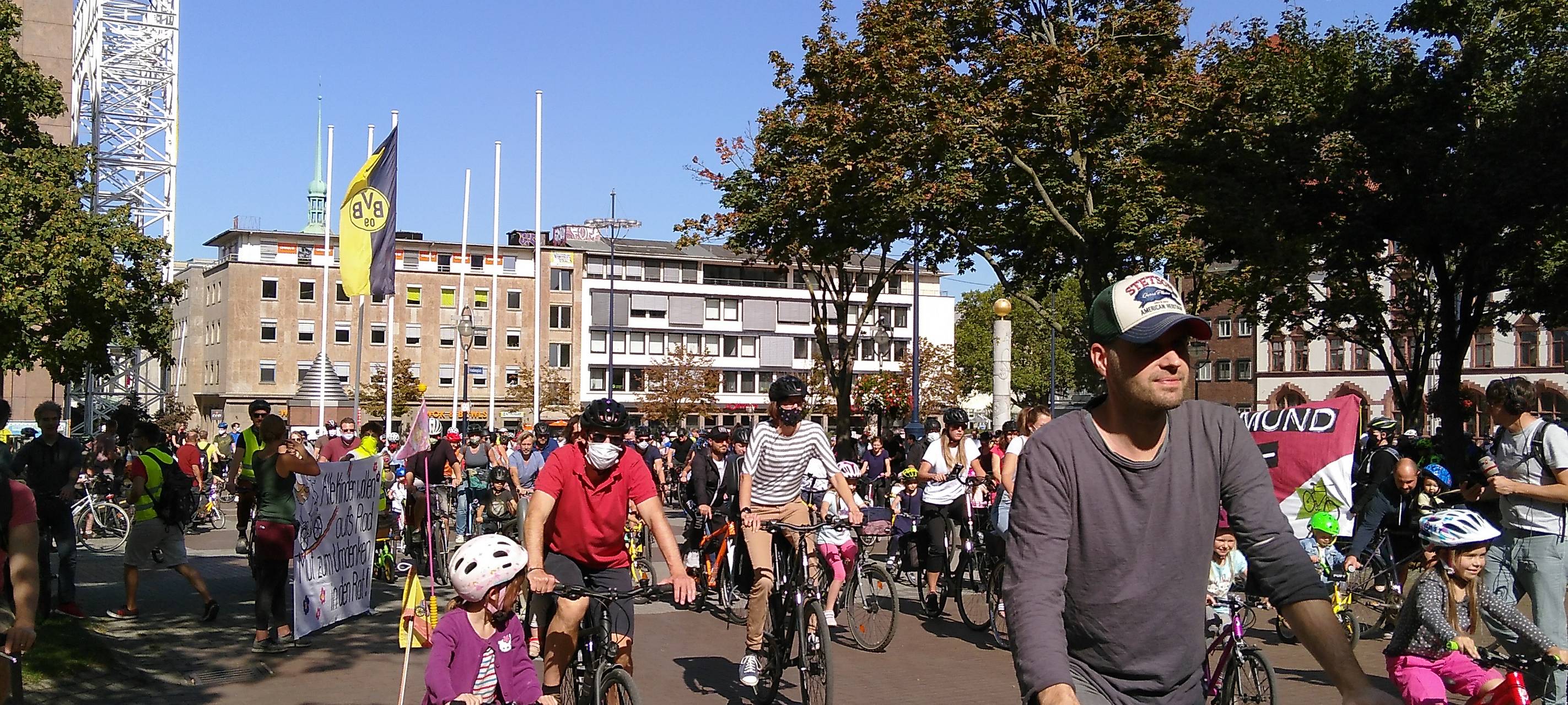Über 1400 Teilnehmer nahmen an Fahrraddemonstration in Dortmund teil