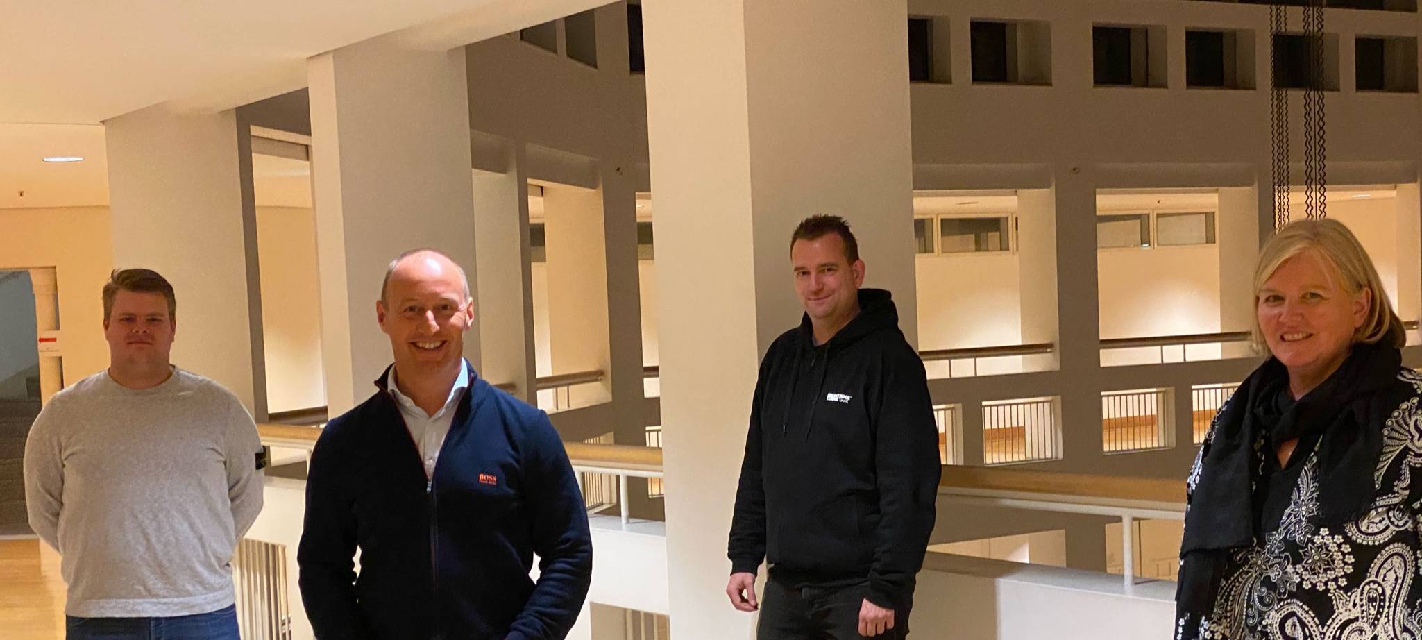 Die Ratsmitglieder von FDP/Bürgerliste. V.l.n.r.: Philip Schmidtke-Mönkediek, Michael Kauch, Markus Happe, Antje Joest. (Fotonachweis: Sven Görgens).