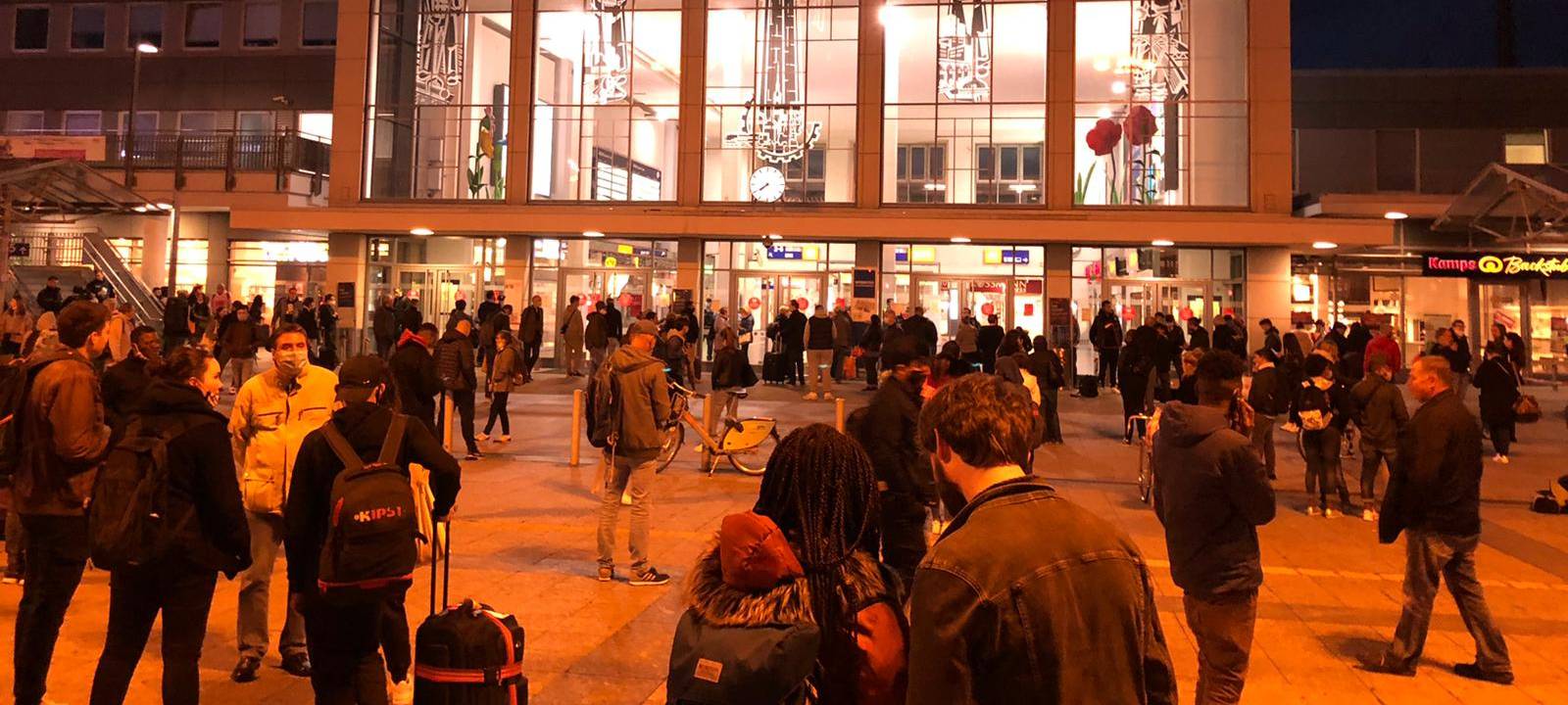 Rucksack am Dortmunder Hauptbahnhof gesprengt