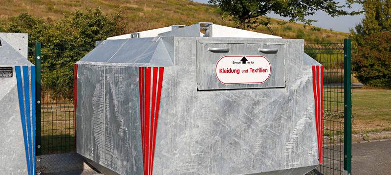 Weniger Altkleidercontainer in Dortmund