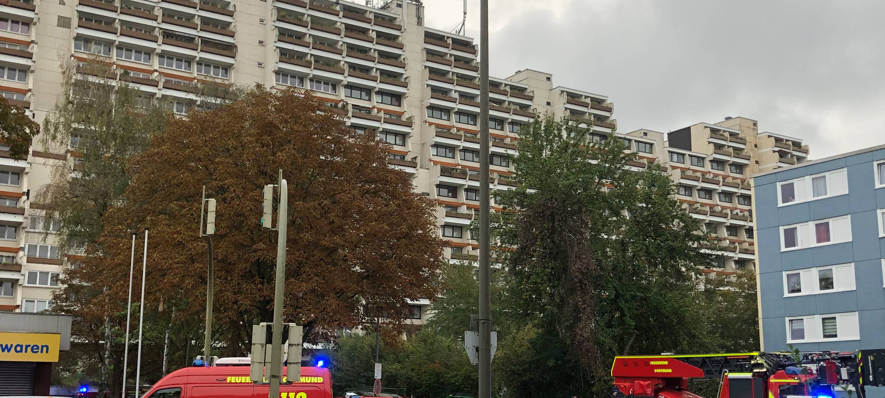 Brand im Hannibal-Komplex in Dorstfeld.