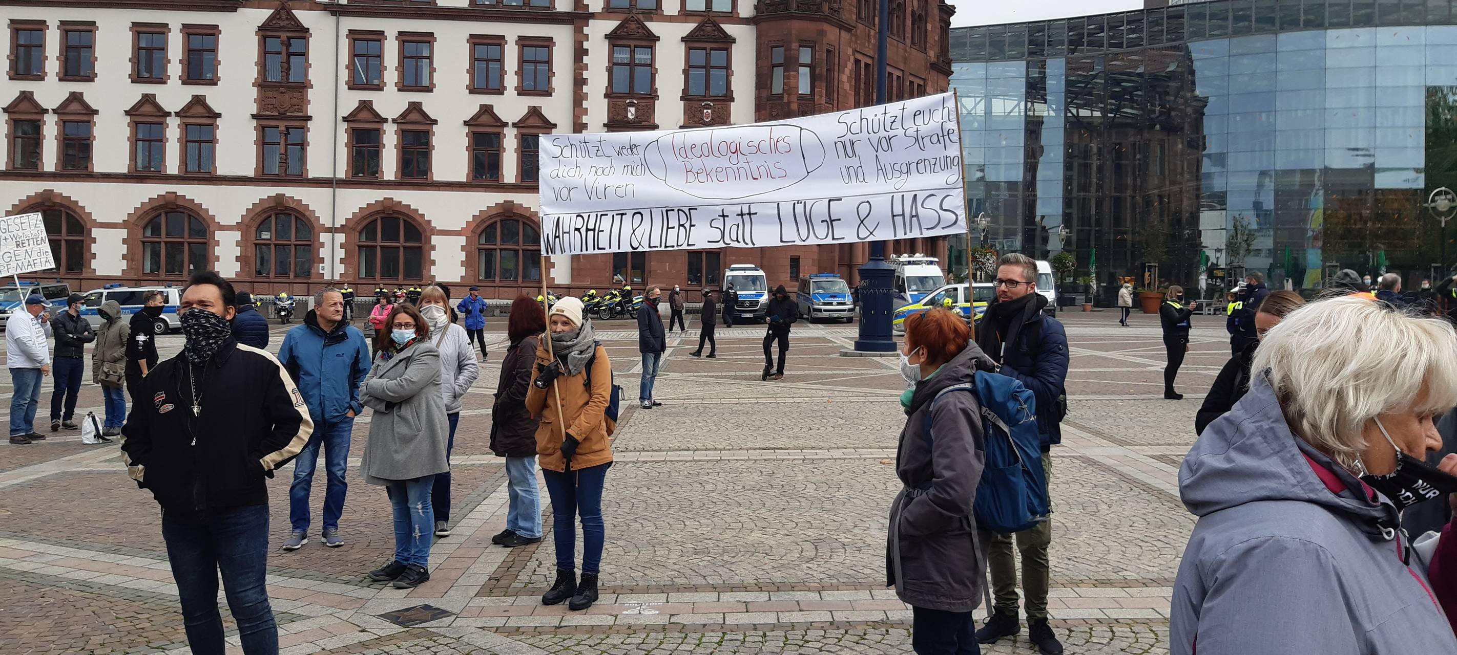 Corona-Leugner demonstrierten in Dortmund