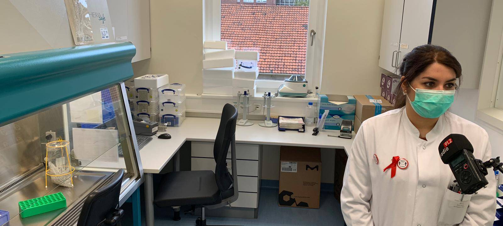 Corona-Testung im Labor des Dortmunder Klinikums.