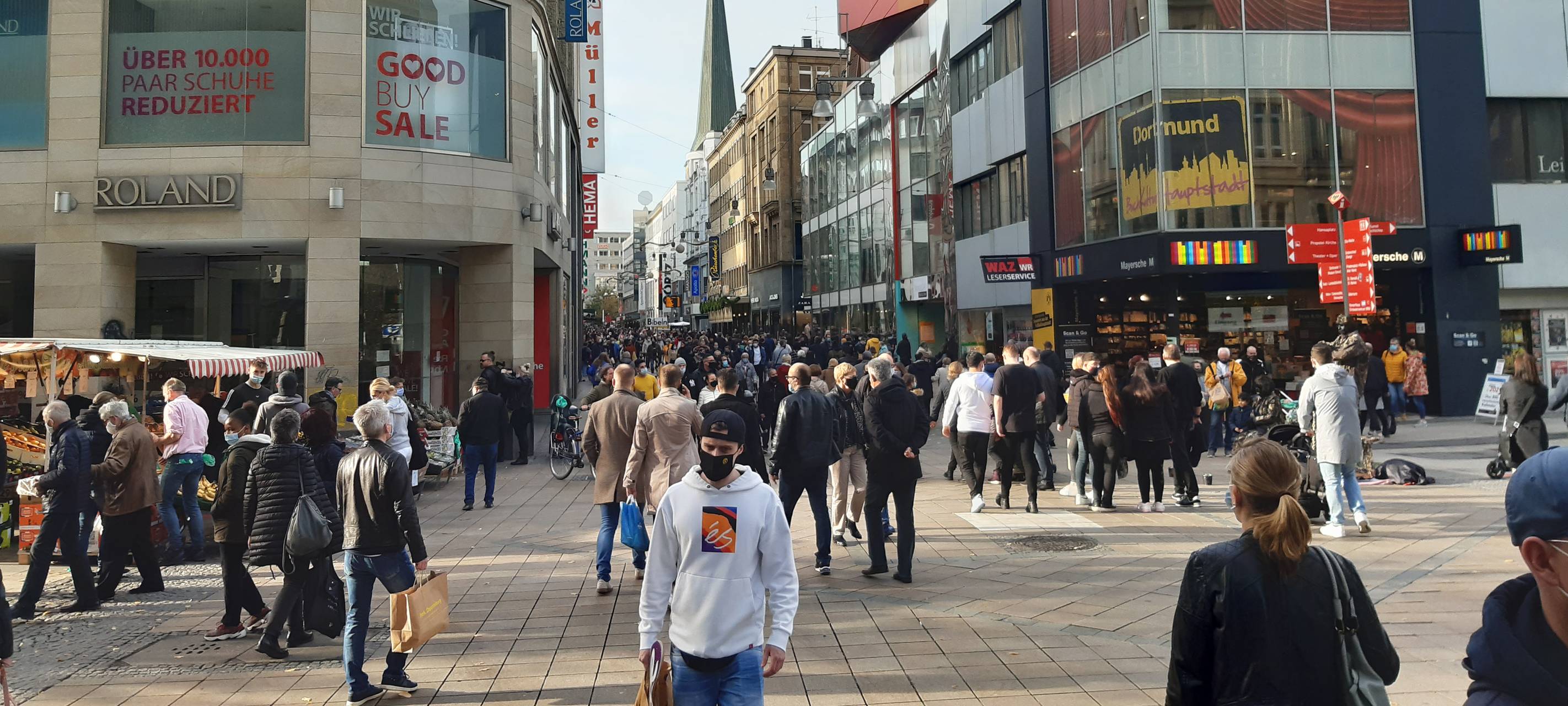 Westenhellweg am 14.11.2020 im Lockdown Light