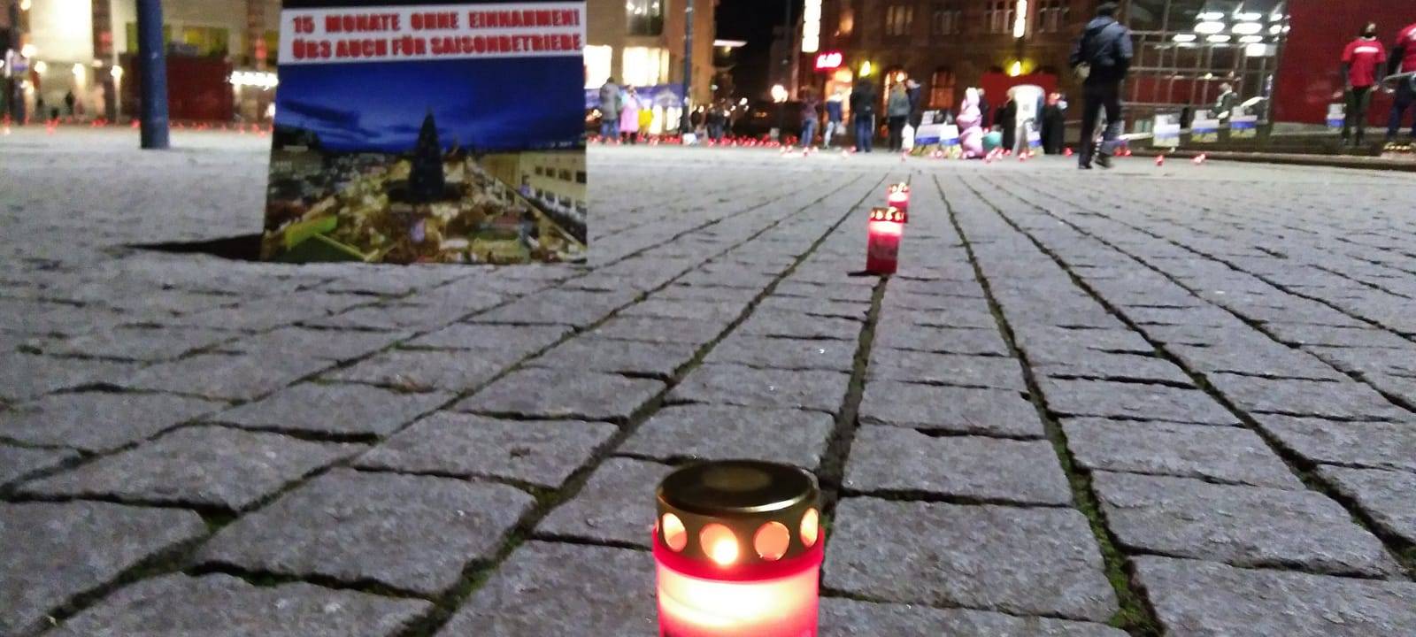 Statt Weihnachtsmarkt: Mahnwache auf dem Dortmunder Hansaplatz