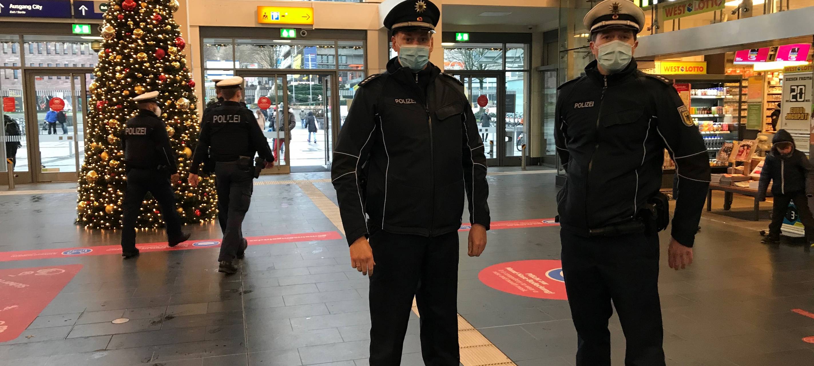 Schwerpunktkontrolle zur Maskenpflicht am Dortmunder Hauptbahnhof