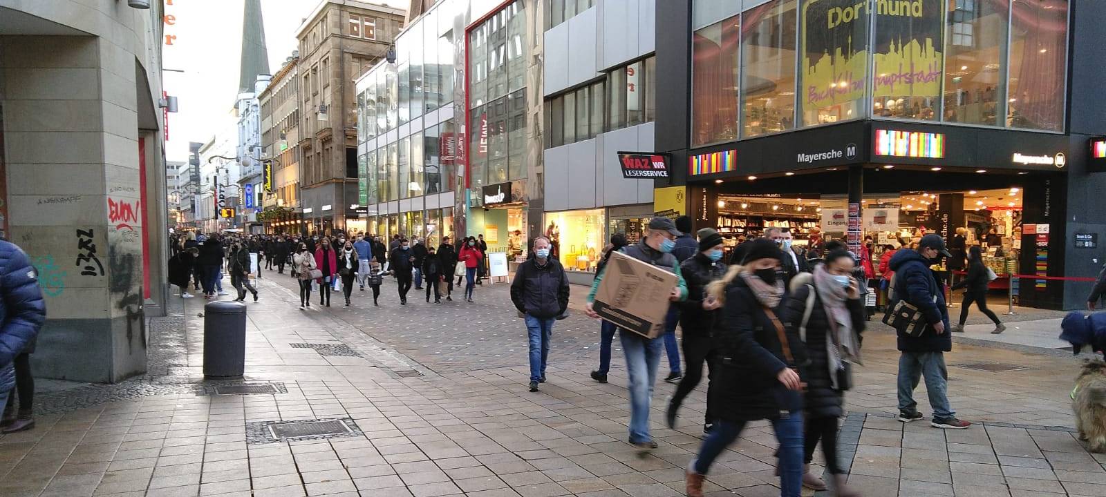 Dortmund: Volle Innenstadt vor Lockdown