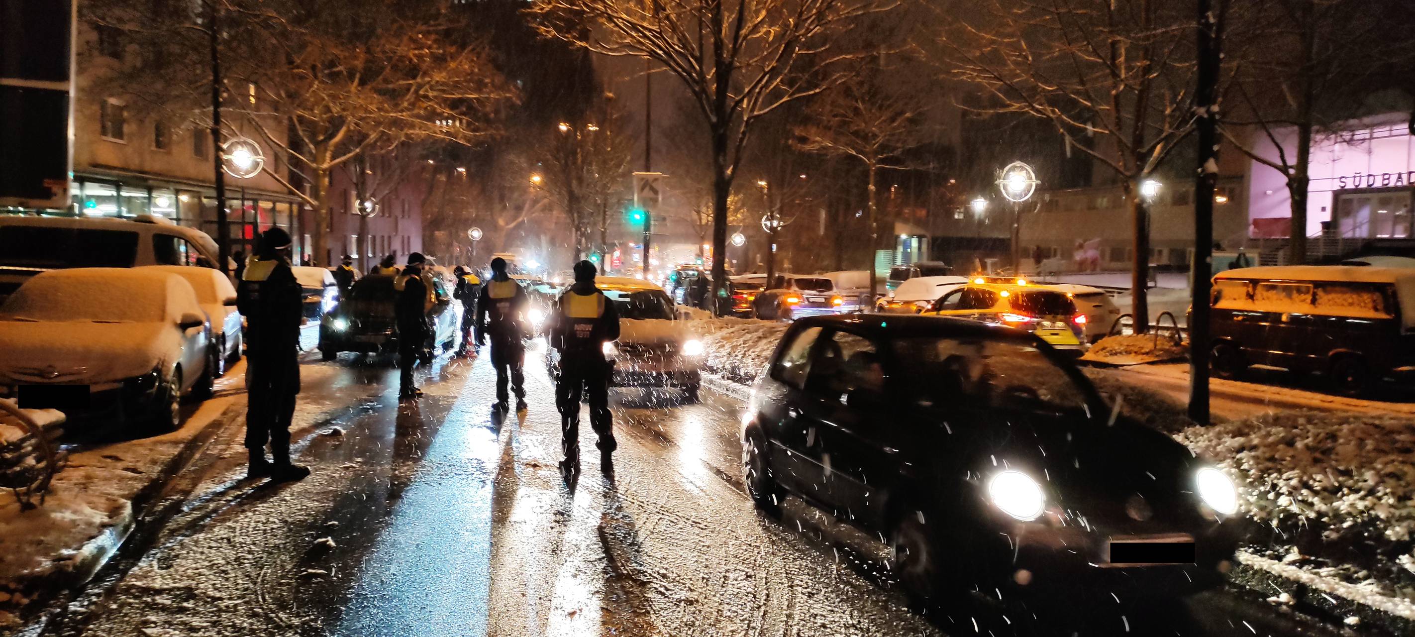Dortmunder Polizei kontrolliert den Wallring.