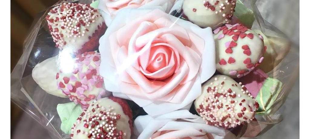 Schoko-Strauß zum Valentinstag von den Dortmunder Schaustellern