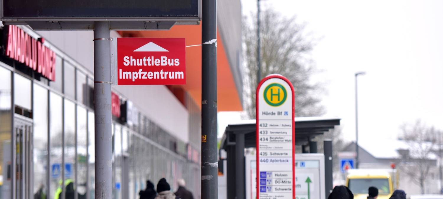 Dortmund: Mehr Busse zum Impfzentrum im Einsatz