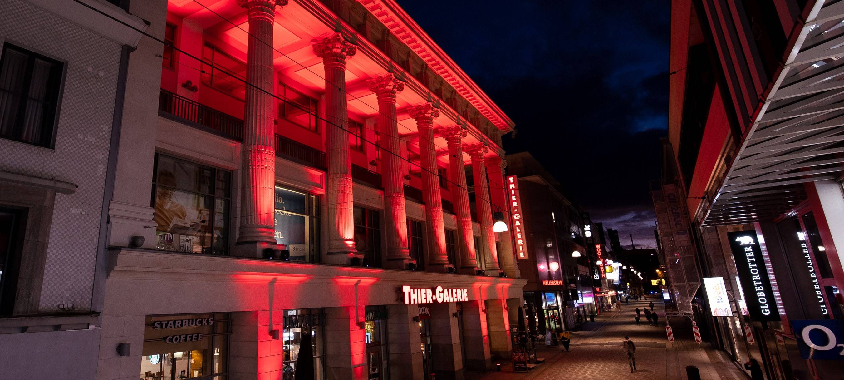 Dortmund: Der Handel leuchtet rot