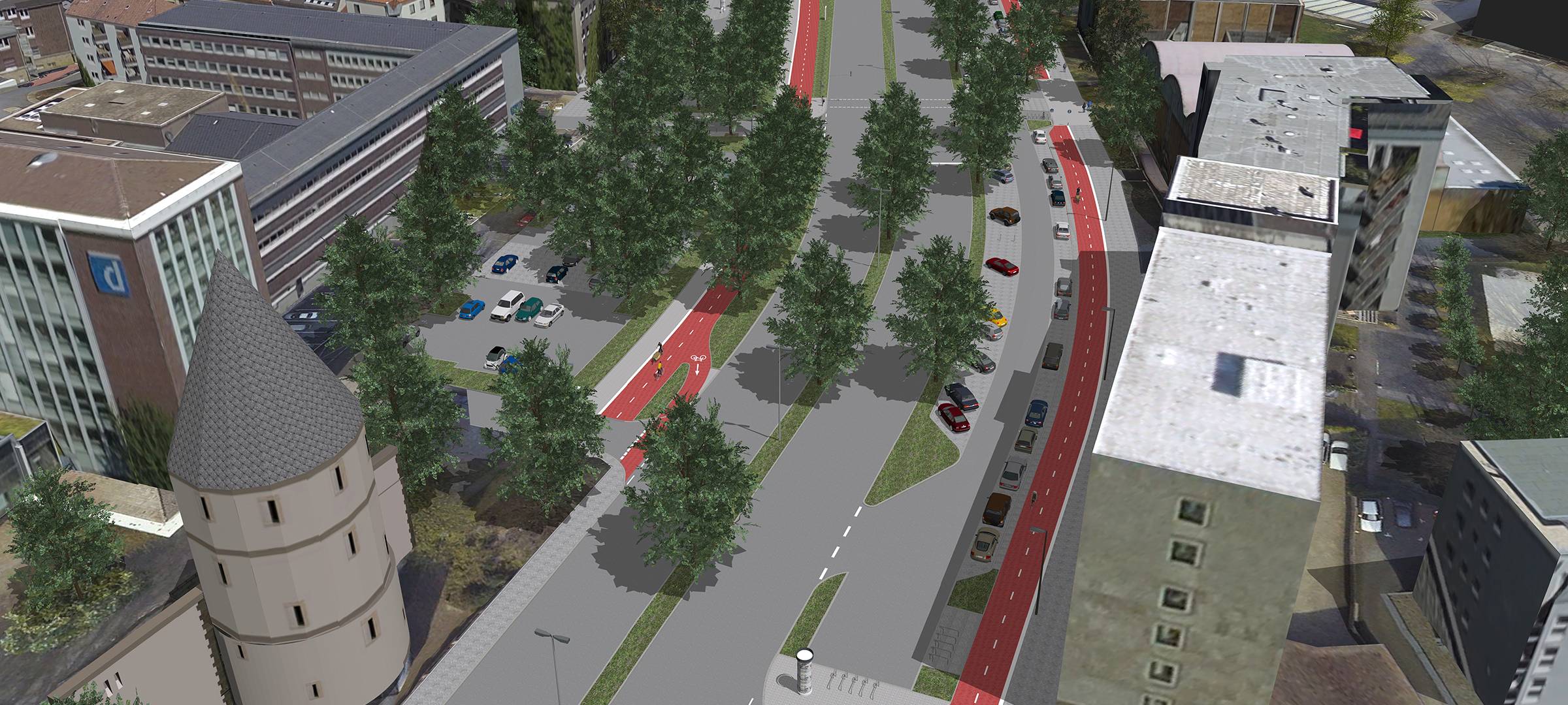 Dortmund: Bauarbeiten zum Radwall beginnen