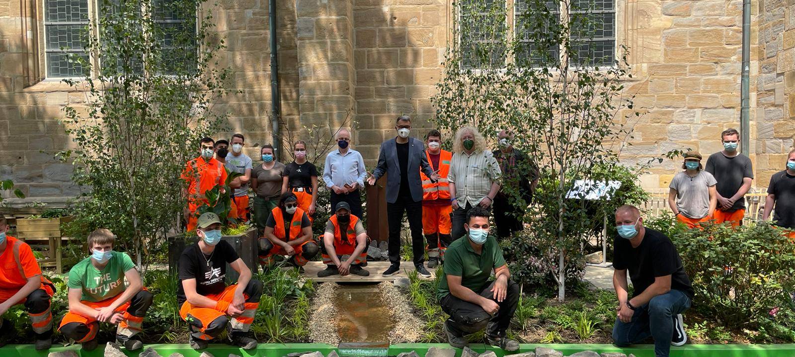 Dortmund: Gartenparadies an Reinoldikirche eröffnet