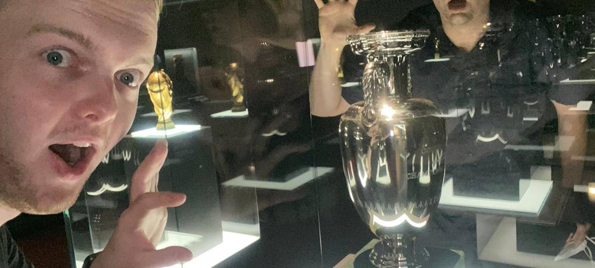 Tim Schmutzler und Christopher Deppe vom GMD-Team haben das Deutsche Fußballmuseum unsicher gemacht.