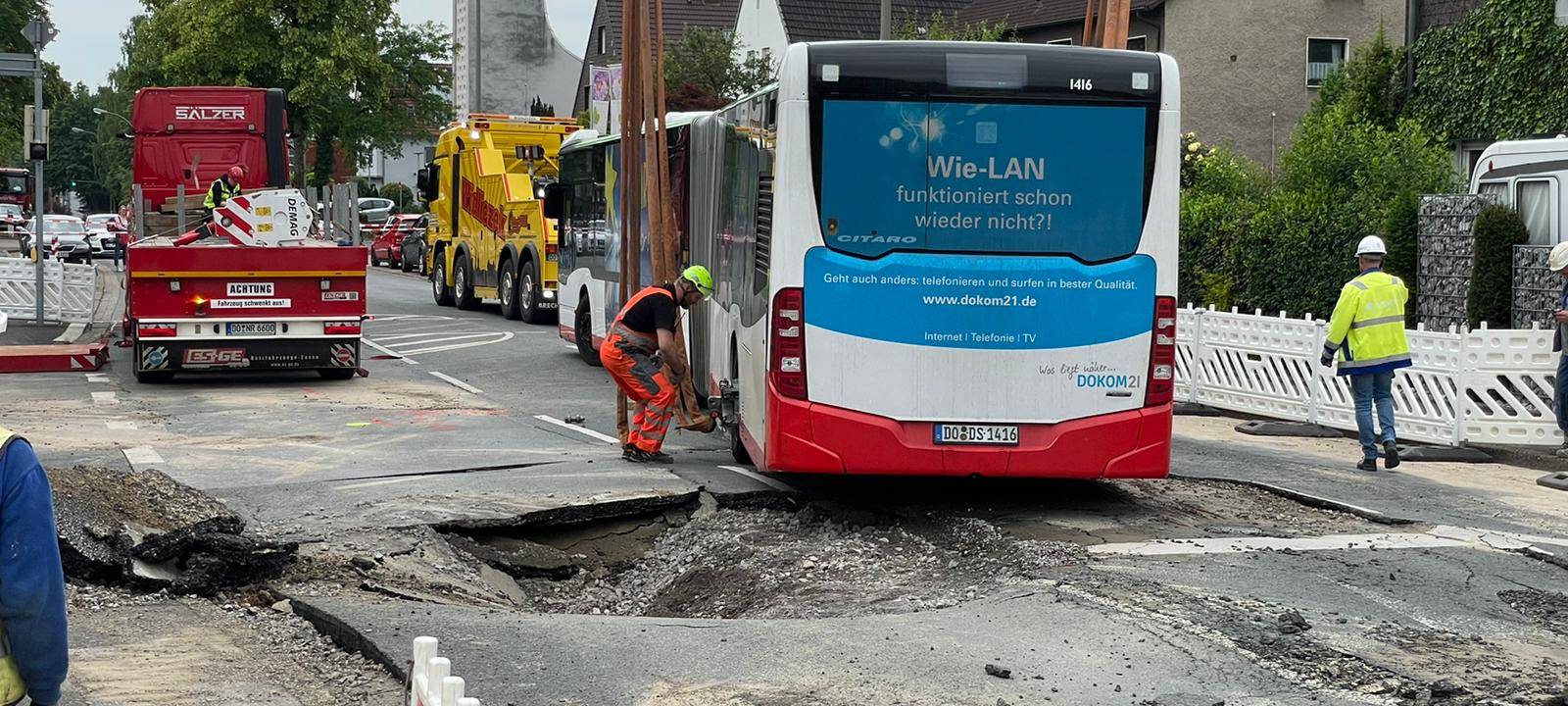Wasserrohrbruch in Dortmund: Hagener Straße gesperrt