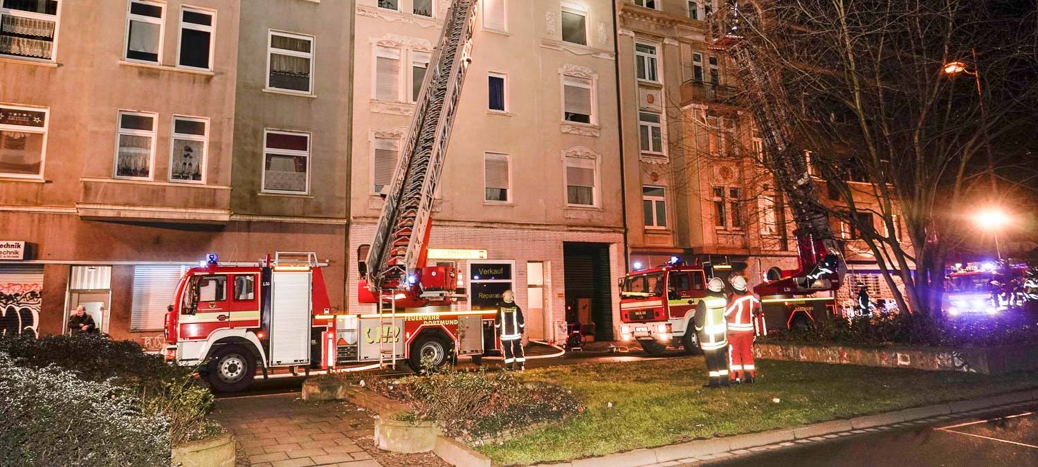 Dachstuhlbrand in der Nordstadt