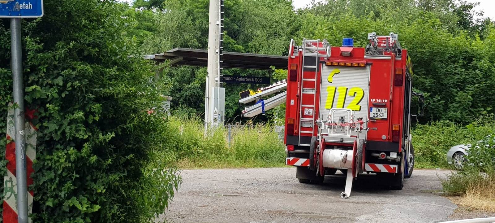 Dortmunder Bahnhof: Aplerbeck-Süd unter Wasser