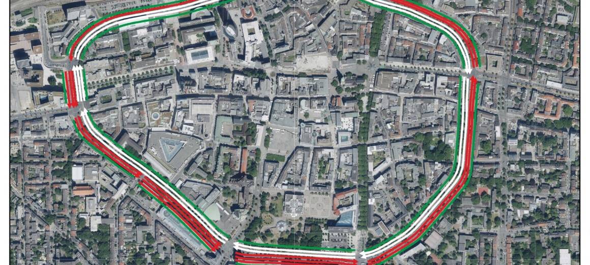 Stadt Dortmund stellt sechs Pläne für die Wallring-Umgestaltung vor