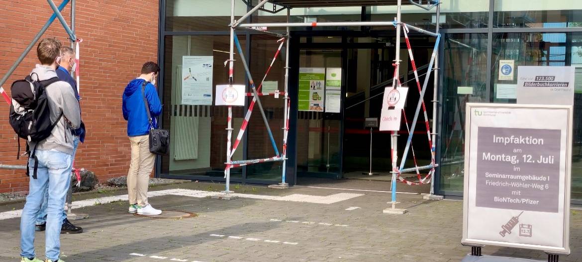 Impfaktion an der TU Dortmund