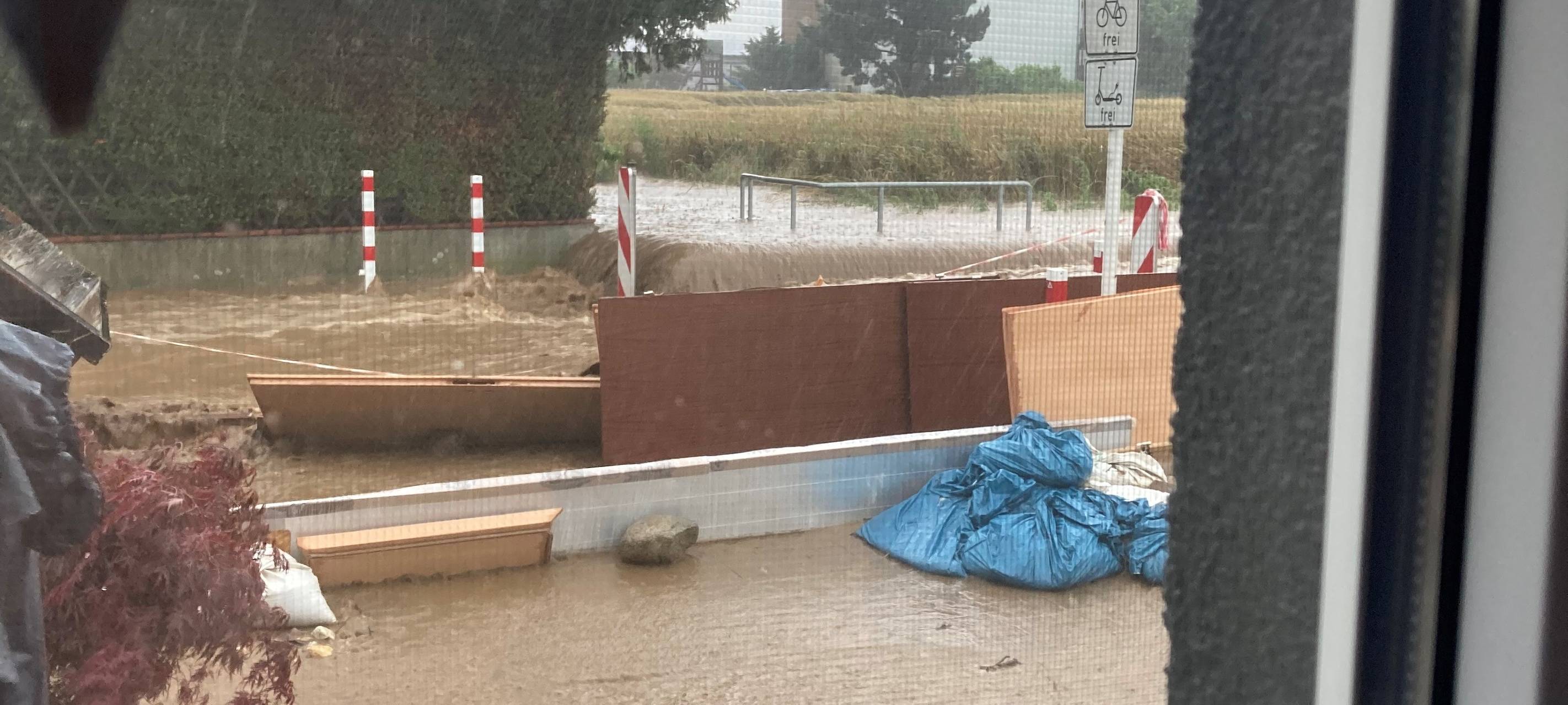 Hochwasser in Dortmund-Asseln