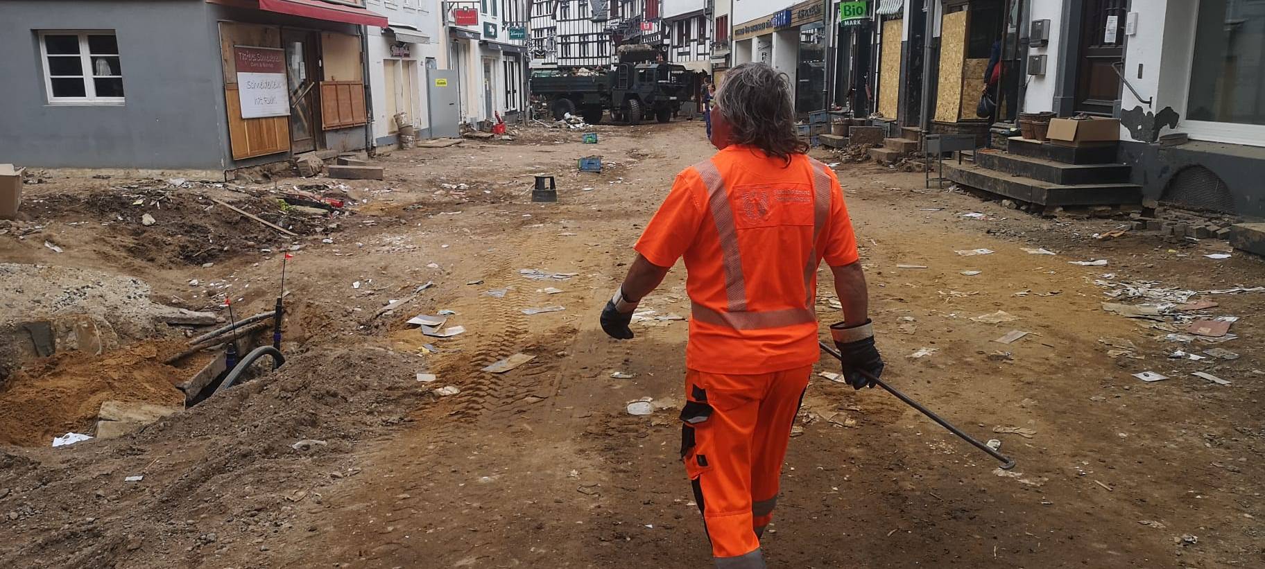 Dortmunder Stadtentwässerung hilft im Hochwasser-Gebiet